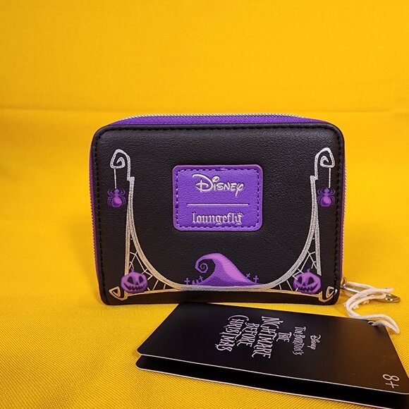 Loungefly The Nightmare Before Christmas Jack & Sally Pumpkin Frame Wallet NEW - Picture 6 of 12